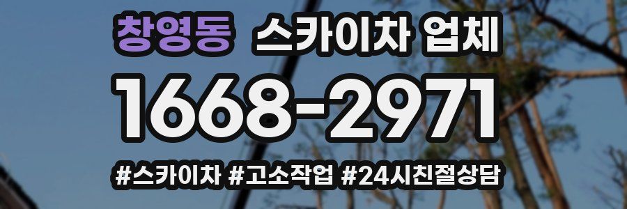 창영동 스카이차 업체