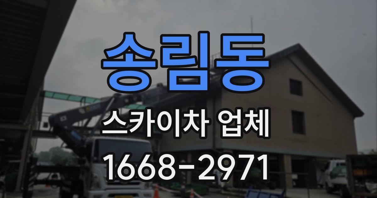 송림동 스카이차 업체