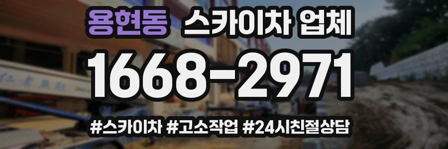 용현동 스카이차 업체