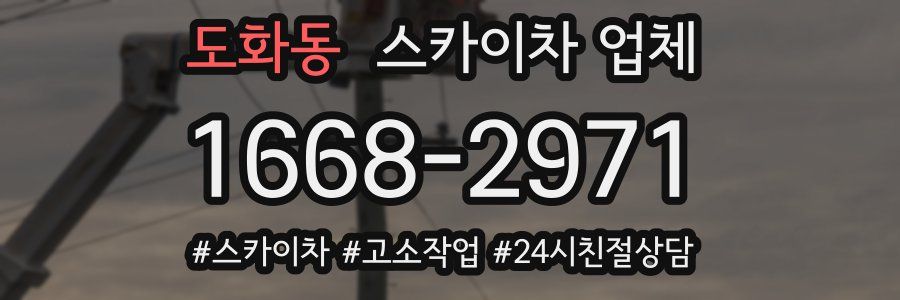 도화동 스카이차 업체