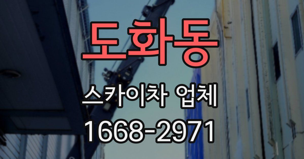 도화동 스카이차 업체