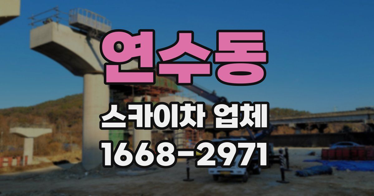 연수동 스카이차 업체
