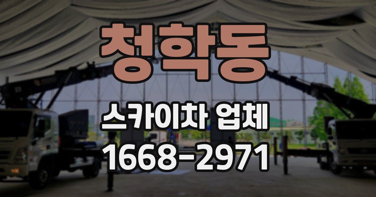 청학동 스카이차 업체
