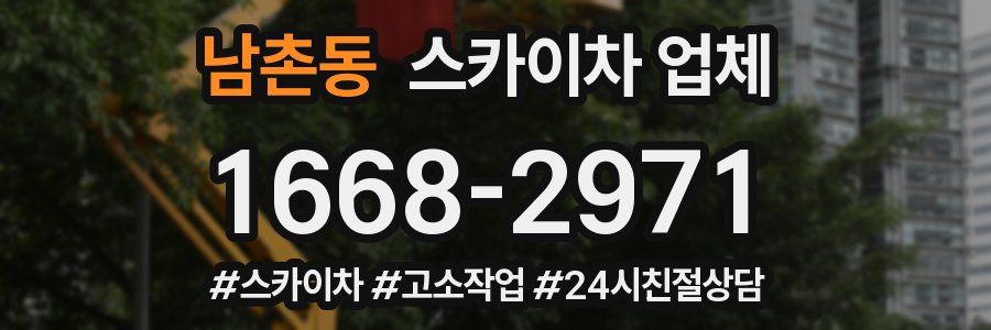 남촌동 스카이차 업체