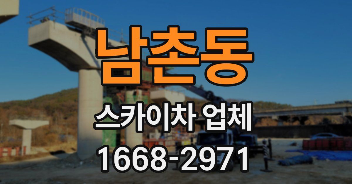남촌동 스카이차 업체