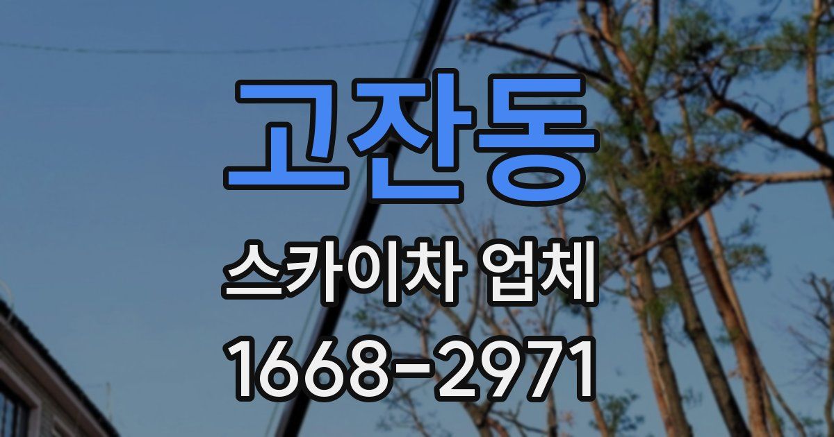 고잔동 스카이차 업체