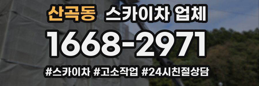 산곡동 스카이차 업체