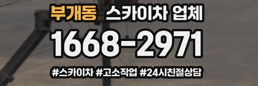 부개동 스카이차 업체