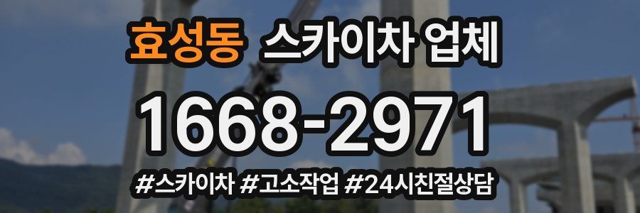 효성동 스카이차 업체