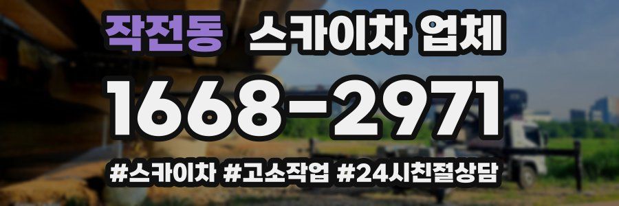 작전동 스카이차 업체