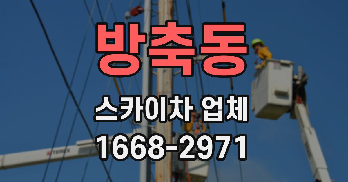 방축동 스카이차 업체