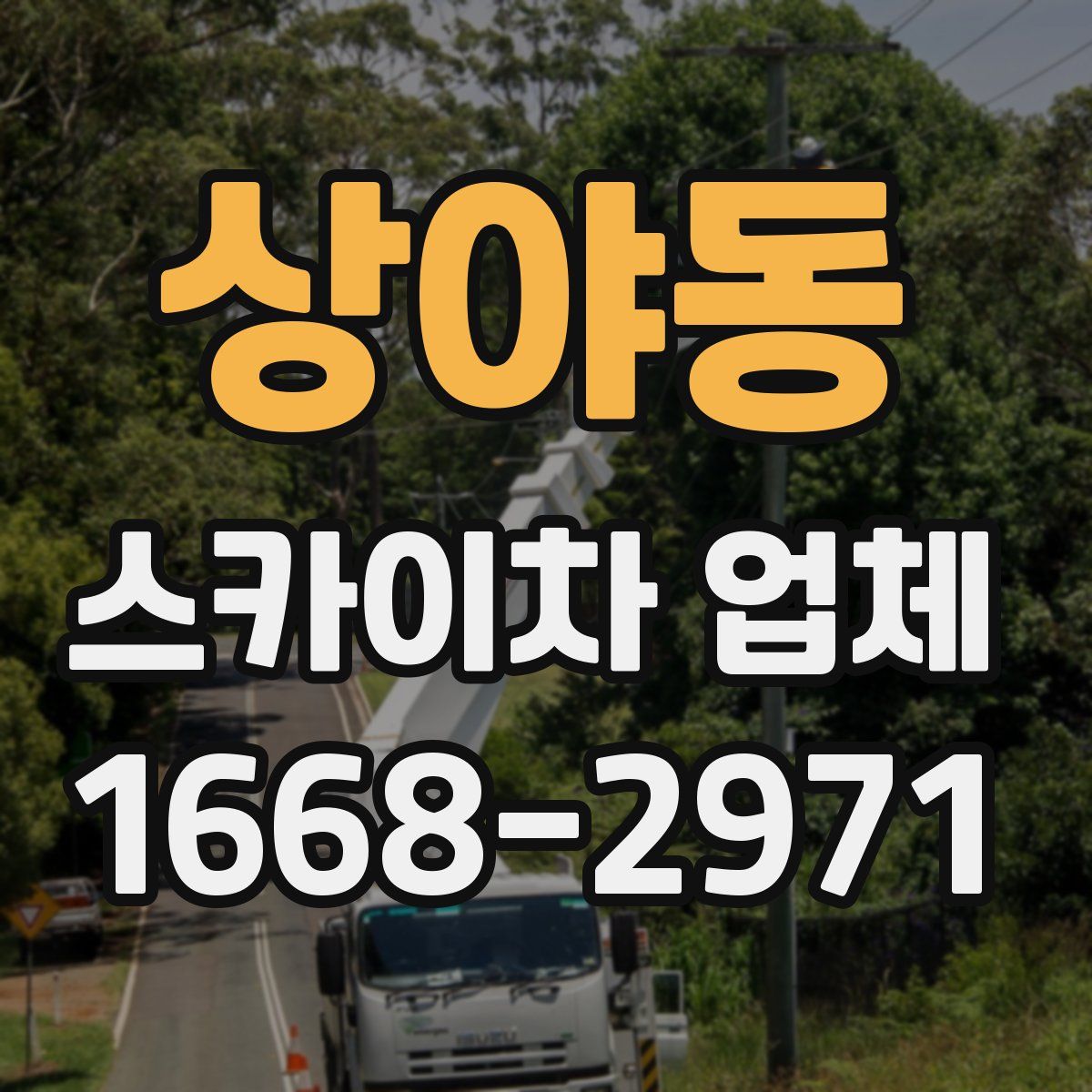 상야동 스카이차 업체