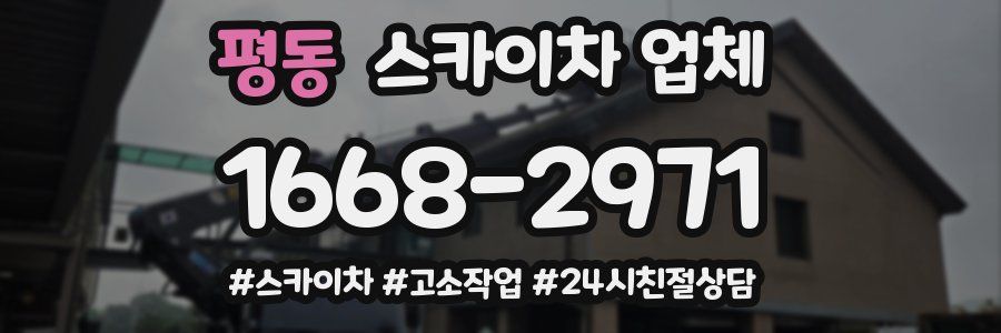 평동 스카이차 업체