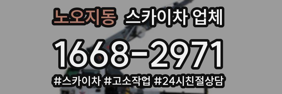 노오지동 스카이차 업체