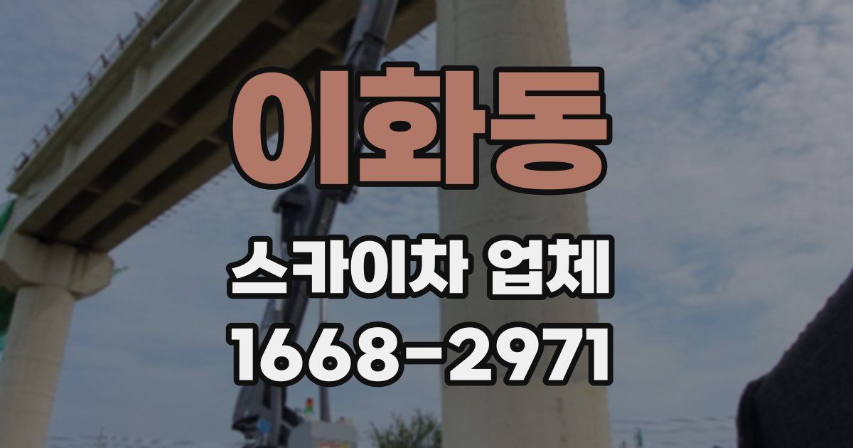 이화동 스카이차 업체