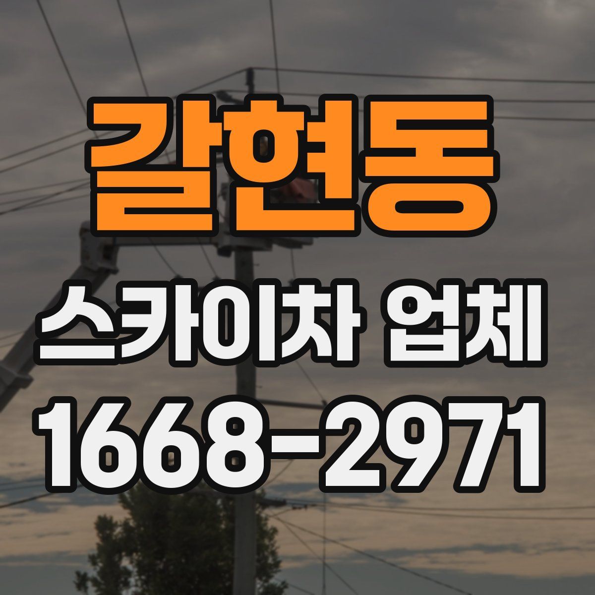 갈현동 스카이차 업체