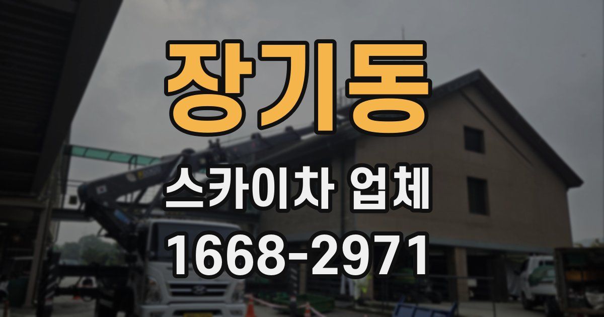 장기동 스카이차 업체