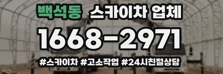 백석동 스카이차 업체