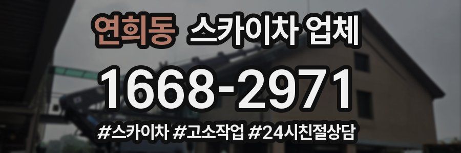 연희동 스카이차 업체