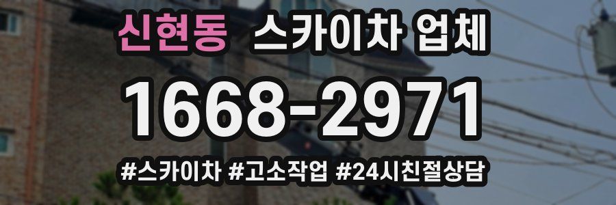 신현동 스카이차 업체