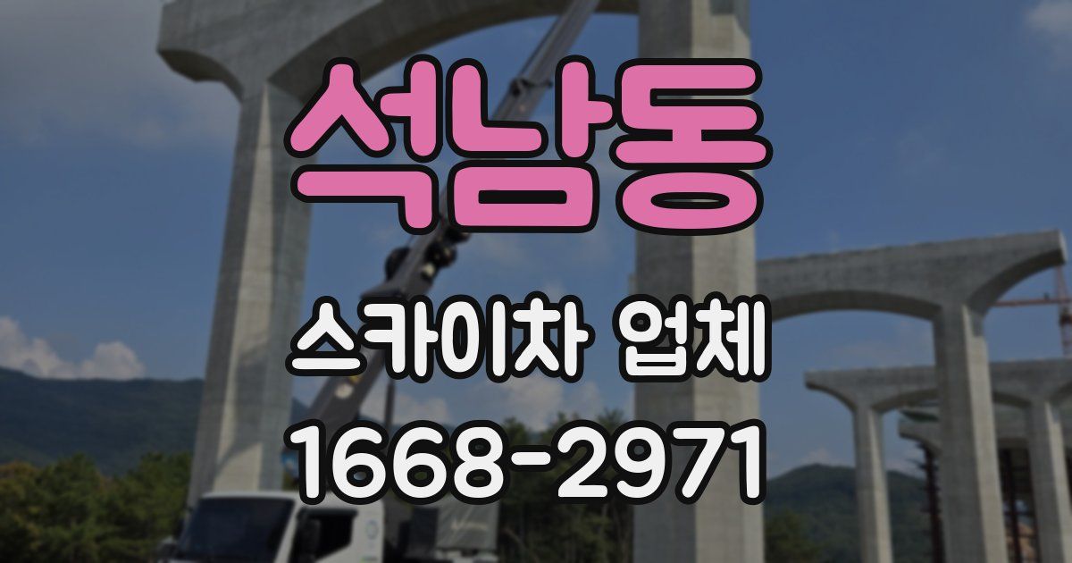석남동 스카이차 업체