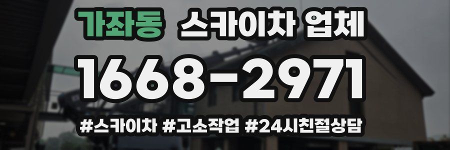 가좌동 스카이차 업체