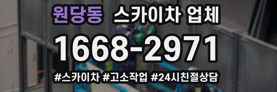 원당동 스카이차 업체