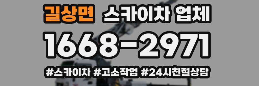 길상면 스카이차 업체