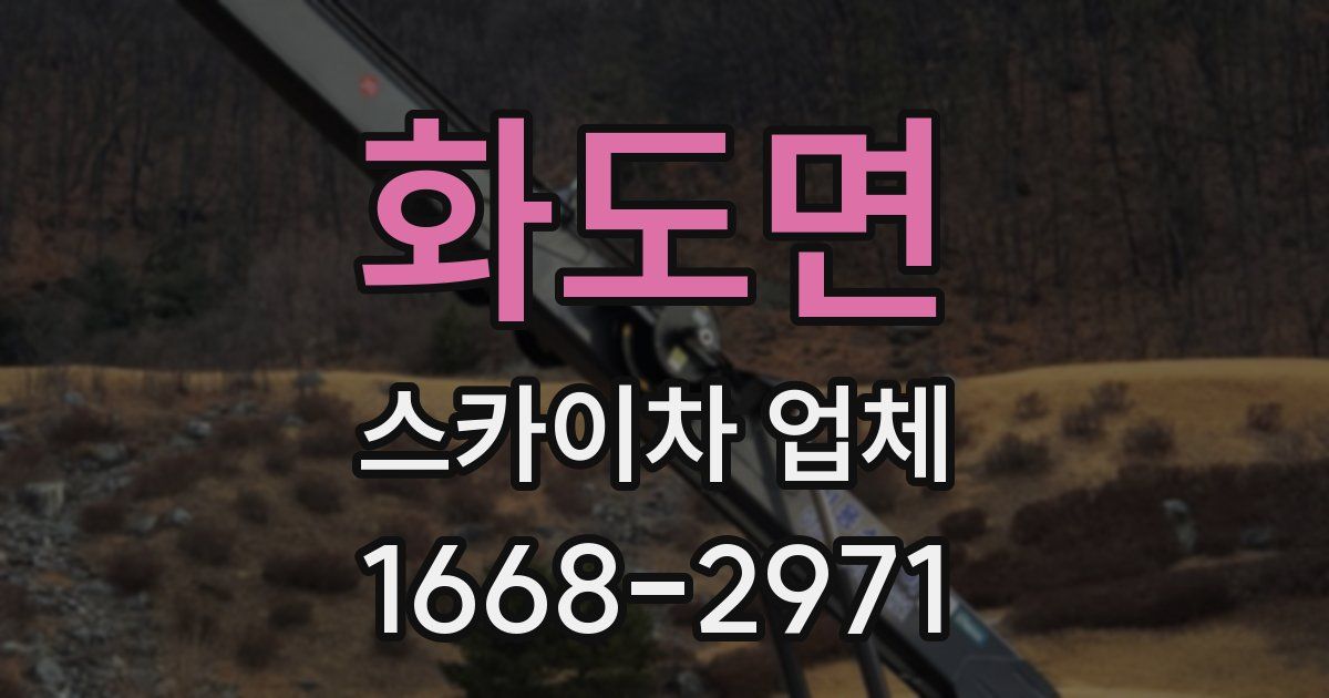 화도면 스카이차 업체