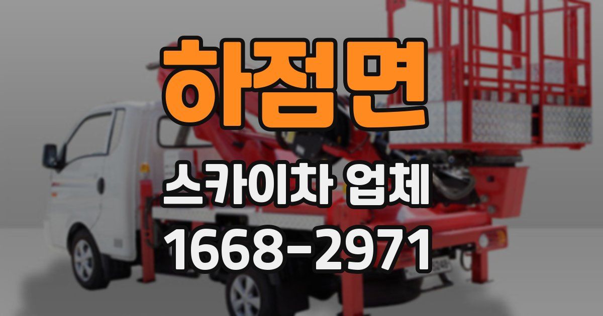 하점면 스카이차 업체