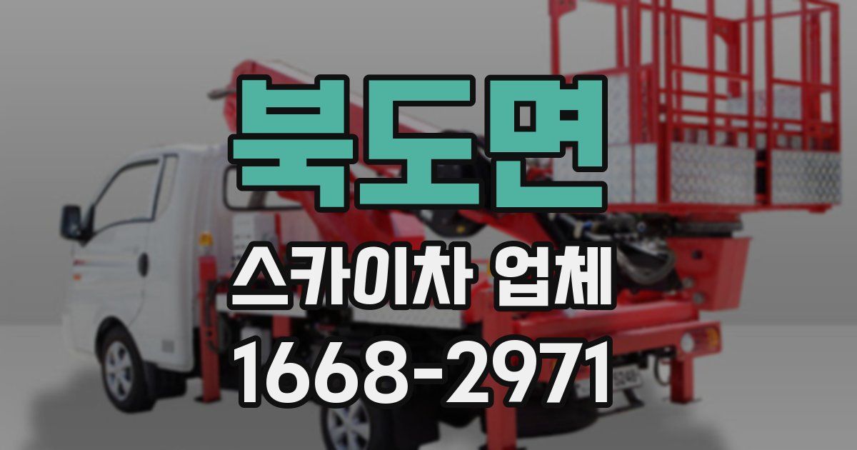 북도면 스카이차 업체