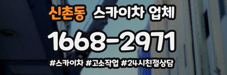 신촌동 스카이차 업체