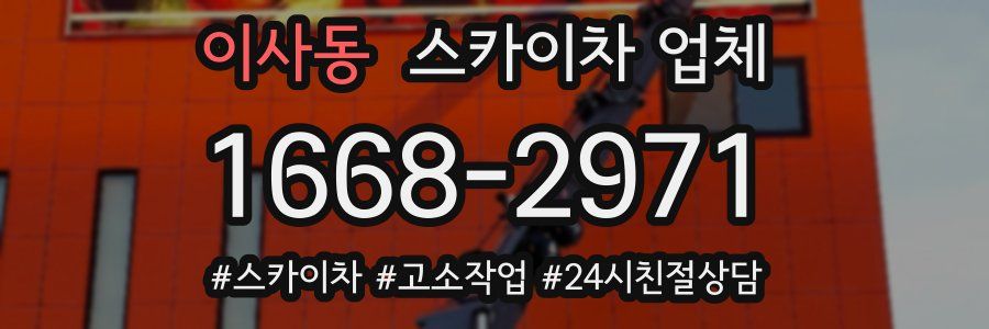 이사동 스카이차 업체