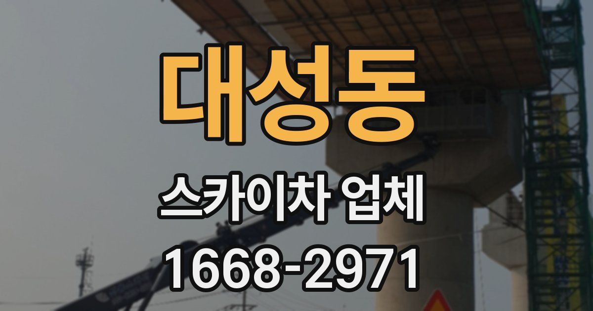 대성동 스카이차 업체