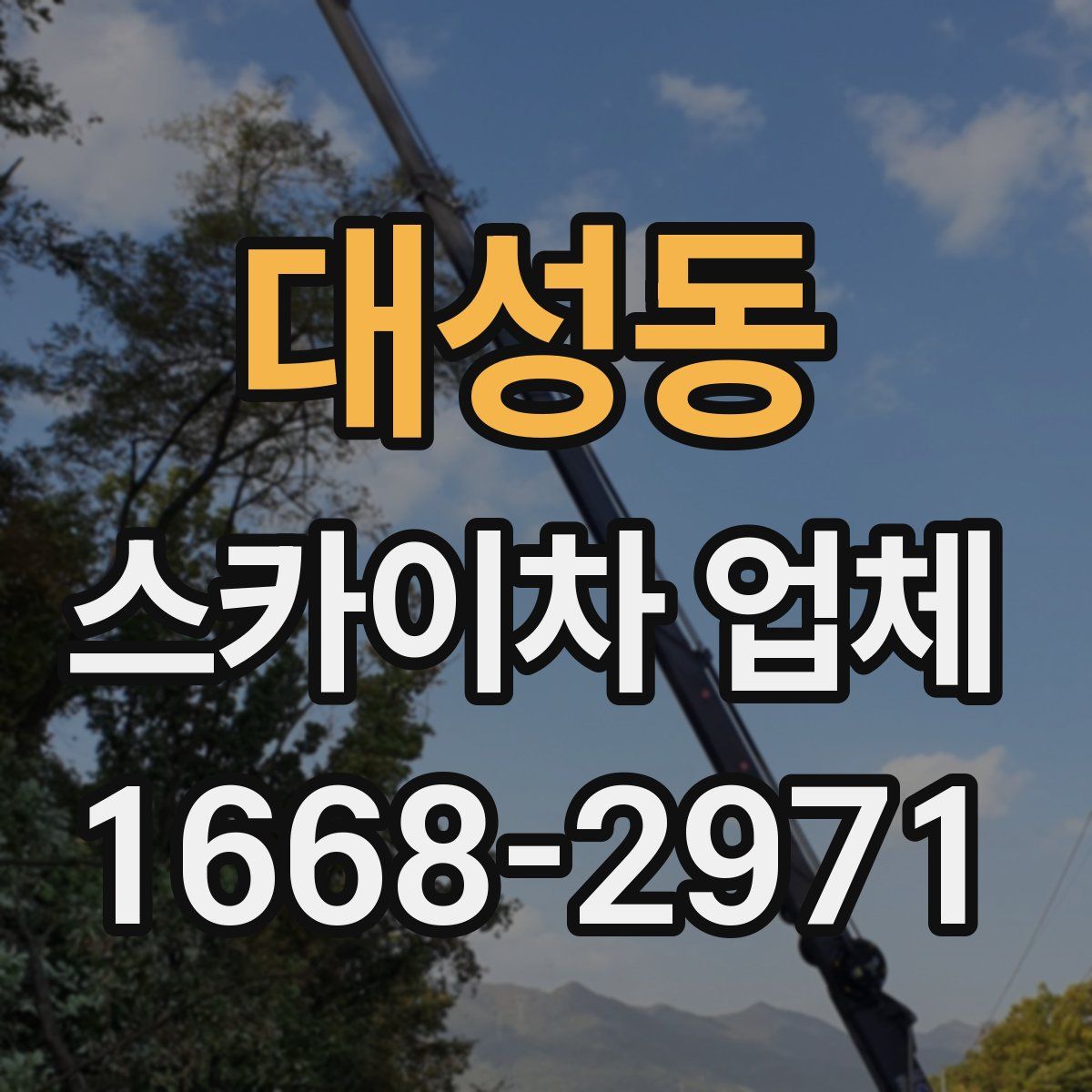 대성동 스카이차 업체
