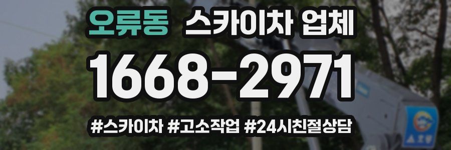 오류동 스카이차 업체