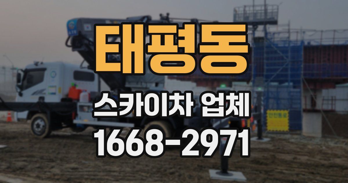 태평동 스카이차 업체