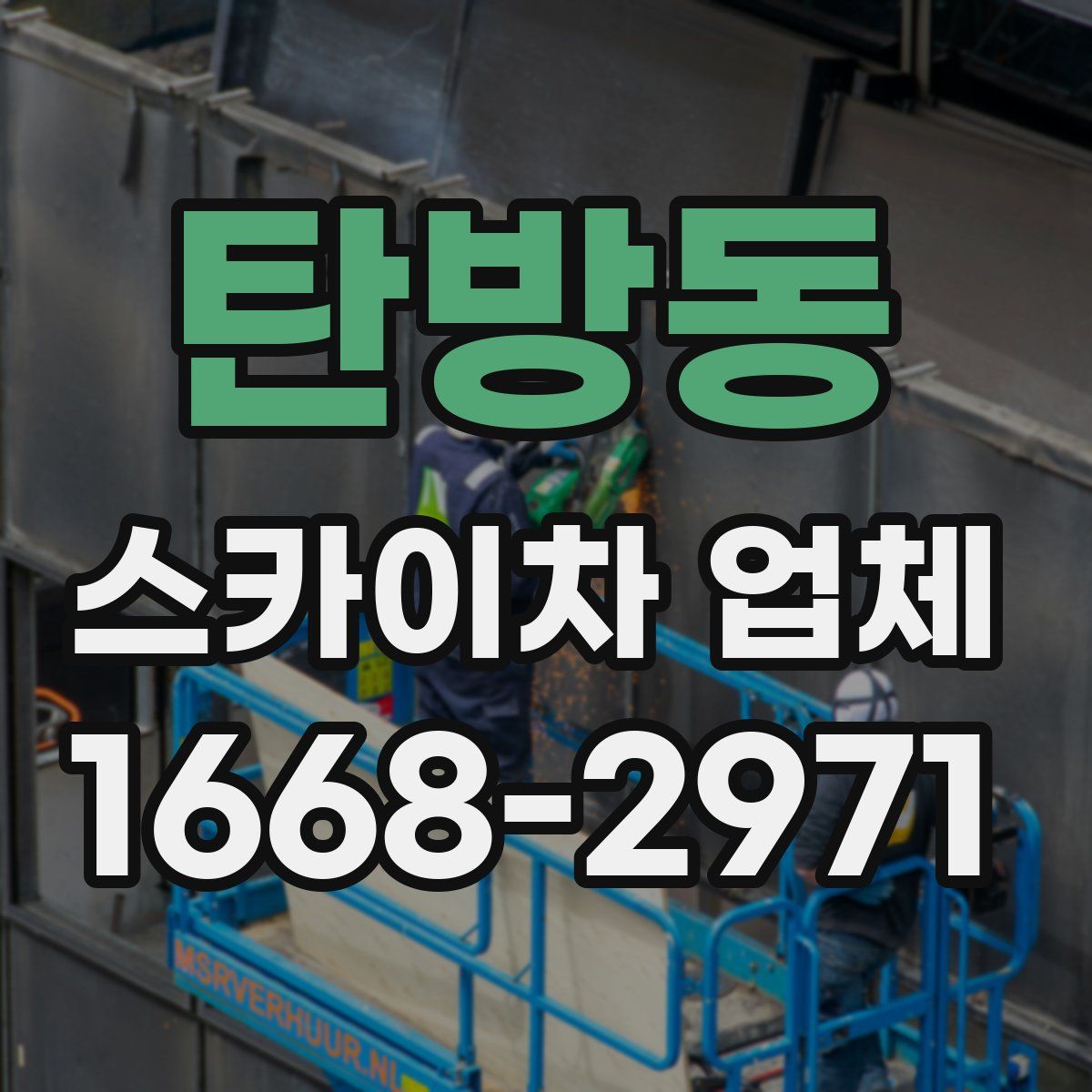탄방동 스카이차 업체