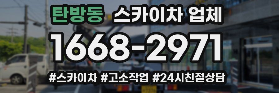 탄방동 스카이차 업체