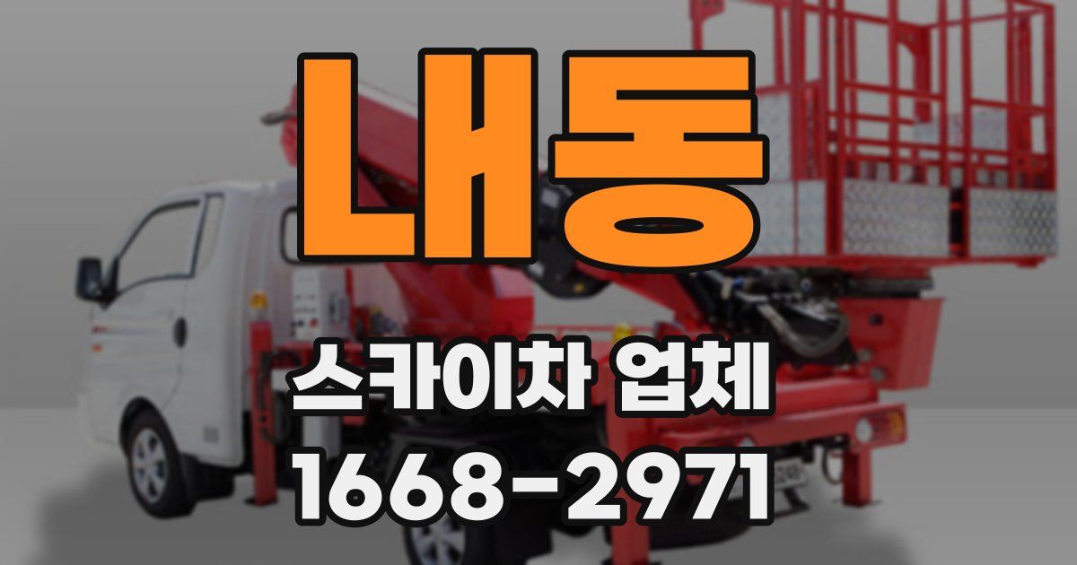 내동 스카이차 업체