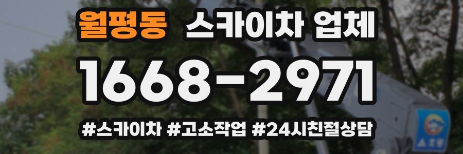 월평동 스카이차 업체