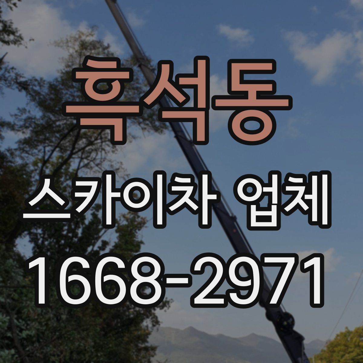 흑석동 스카이차 업체