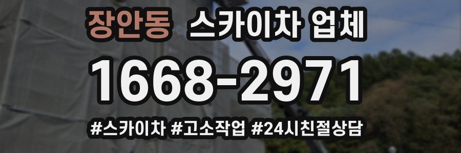 장안동 스카이차 업체
