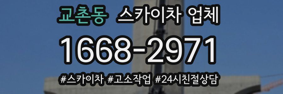 교촌동 스카이차 업체