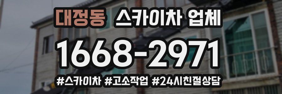 대정동 스카이차 업체