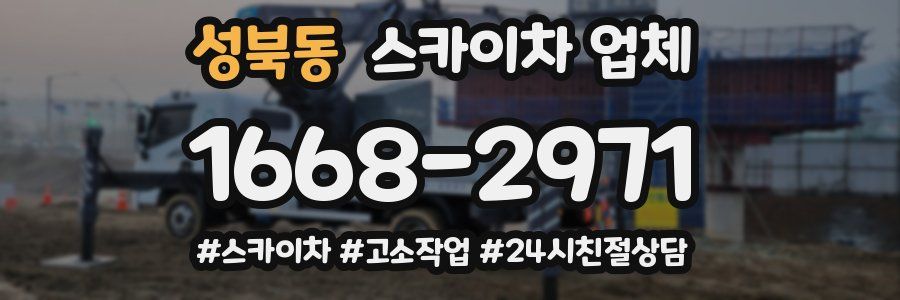 성북동 스카이차 업체