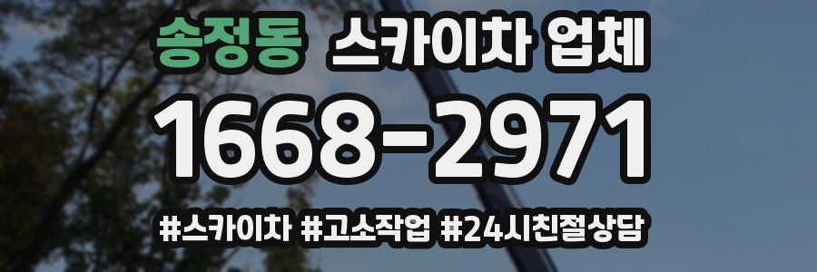 송정동 스카이차 업체