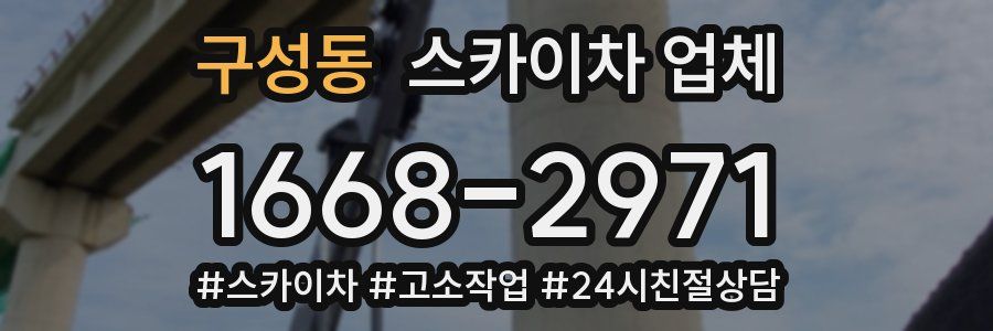 구성동 스카이차 업체