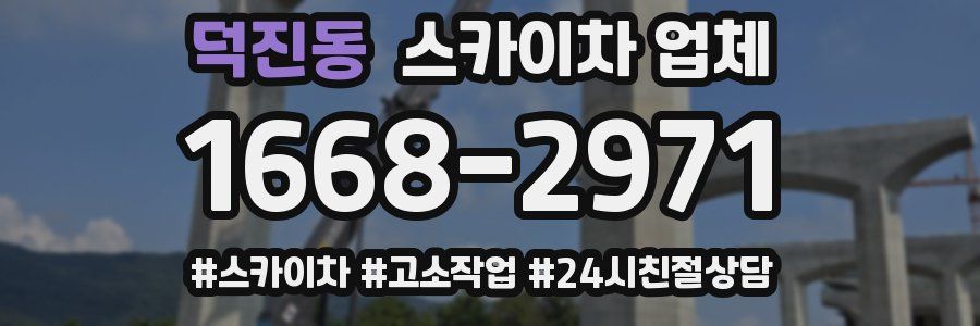 덕진동 스카이차 업체