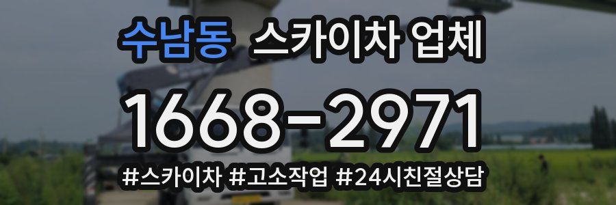 수남동 스카이차 업체